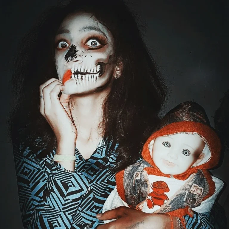 99 International Beauty Salon Ludhiana hallowen makeup 768x768