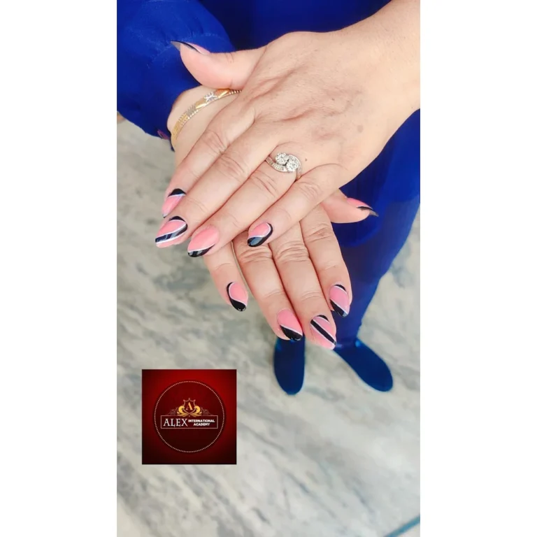 Alex International salon Ludhiana nail extension 768x768