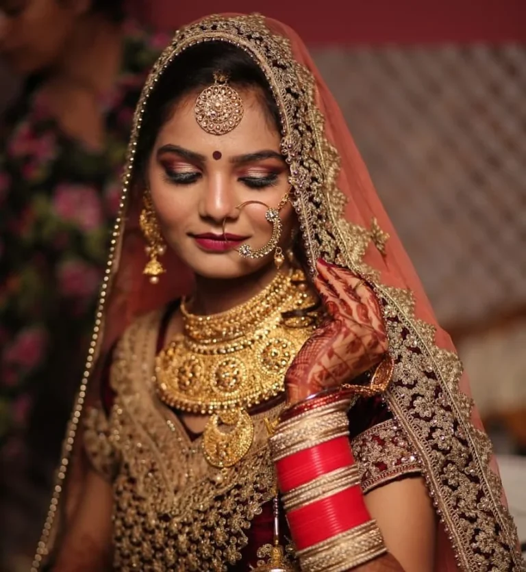 Beauty Hub Unisex Salon Amritsar bridal makeup 768x836