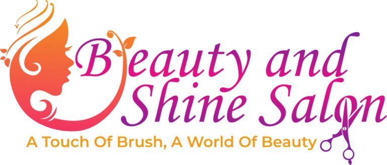 Beauty and shine salon logo 768x328