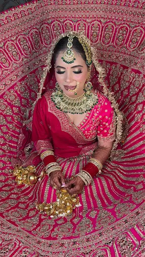 Bridal makeup byMedha Makeovers