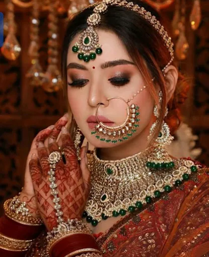 Bridal makeup bySr glamour academy Rohini Delhi 3
