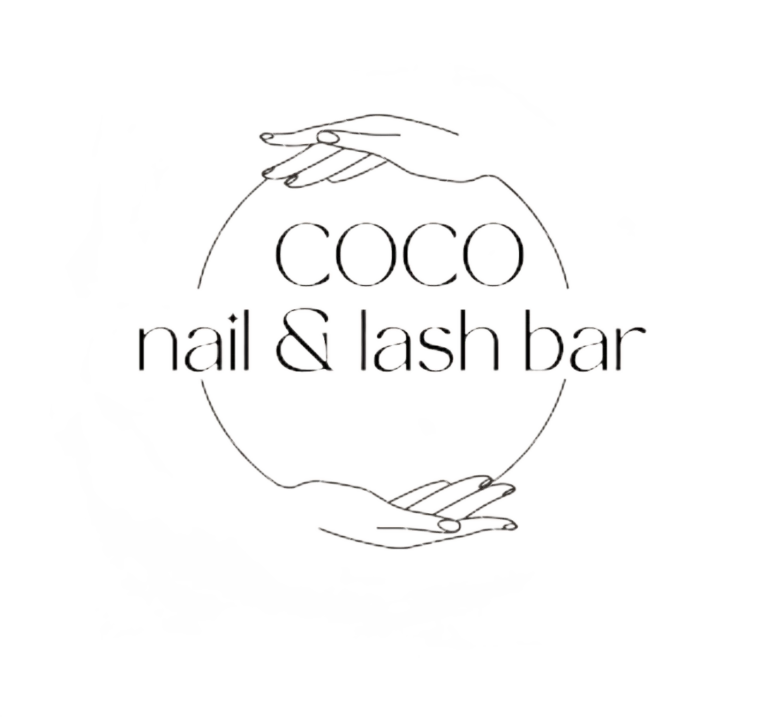 Coco nail lash bar faridkot logo 768x717