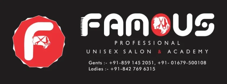 Famous Unisex salon Academy Barnala logo 1 768x284