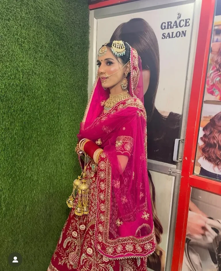 Graziella salon sangrur bridal makeup 768x943