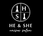 HE SHE Unisex Salon logo