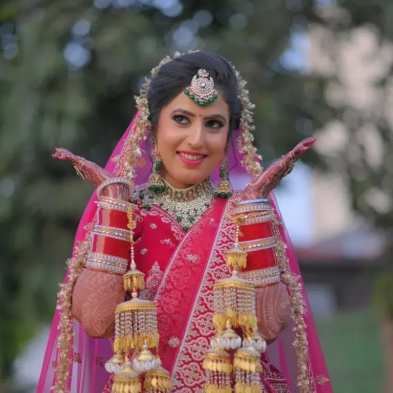 Hair Paradise Salon Academy kurukshetra bride makeup 768x768