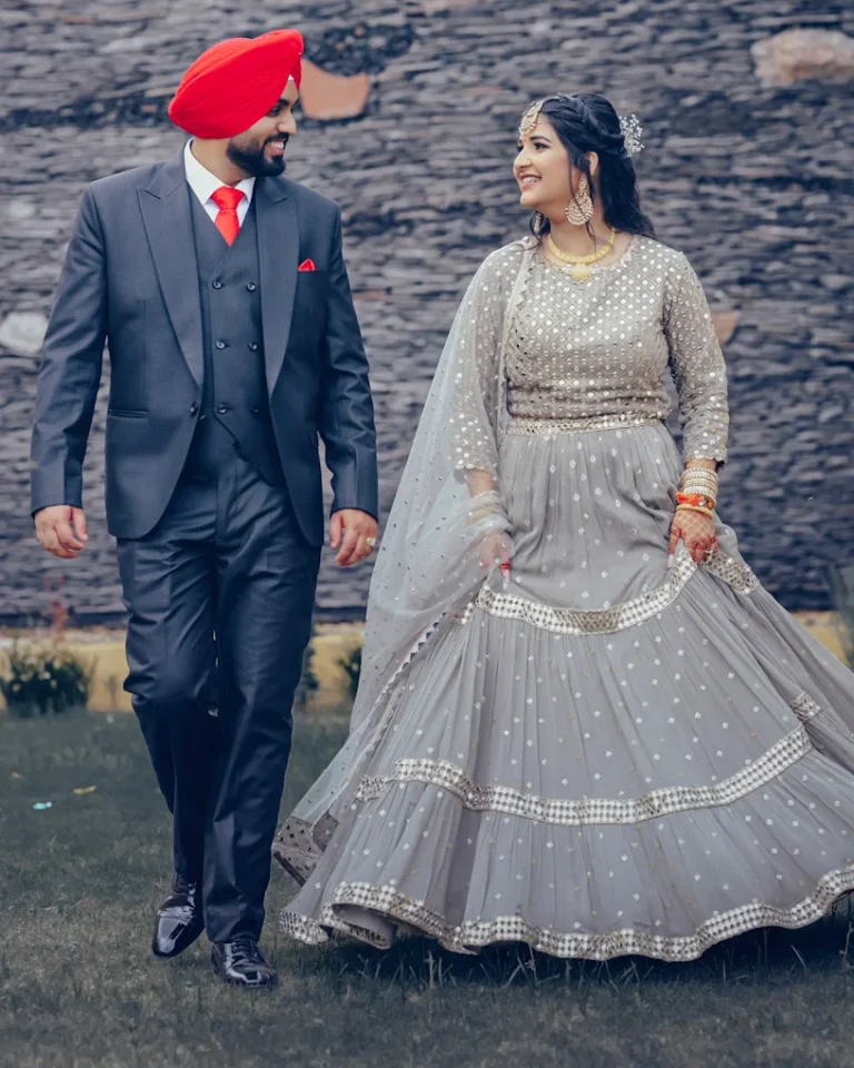 Headmasters Salon Mohali engagement look 768x960