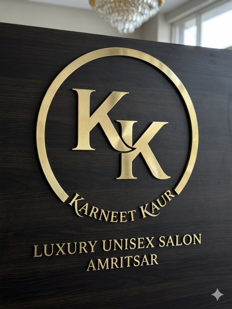 Karneet Kaur Unisex Salon Amritsar Logo 768x1024