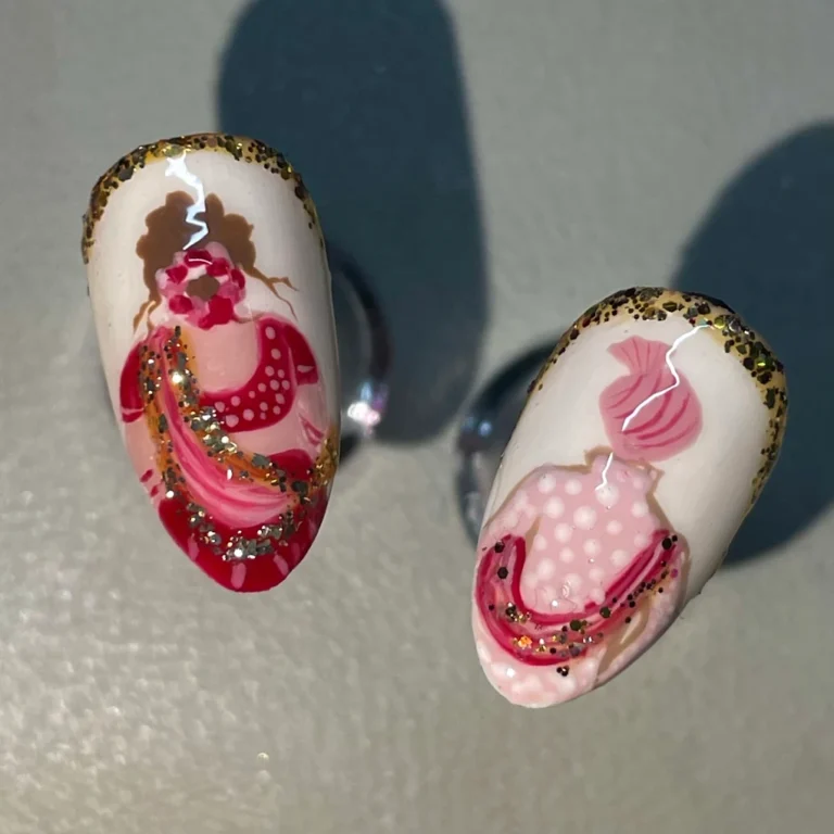 Mehzabeen nail and makeup studio salon Firozpur bridal nails 768x768