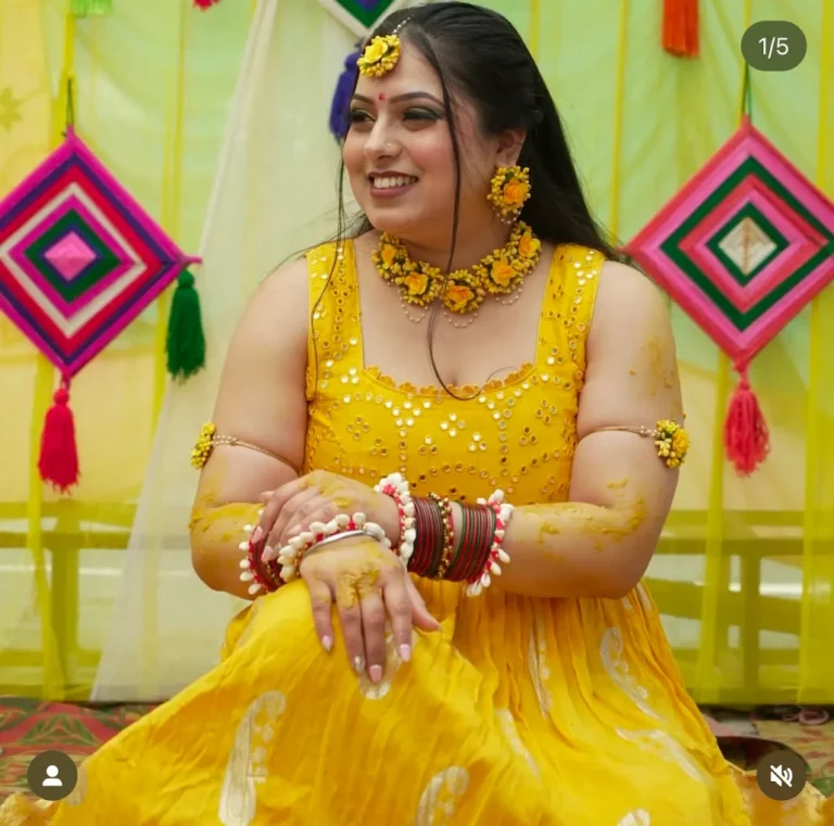 Michael Hair Makeup Studio Hoshiarpur haldi 768x761