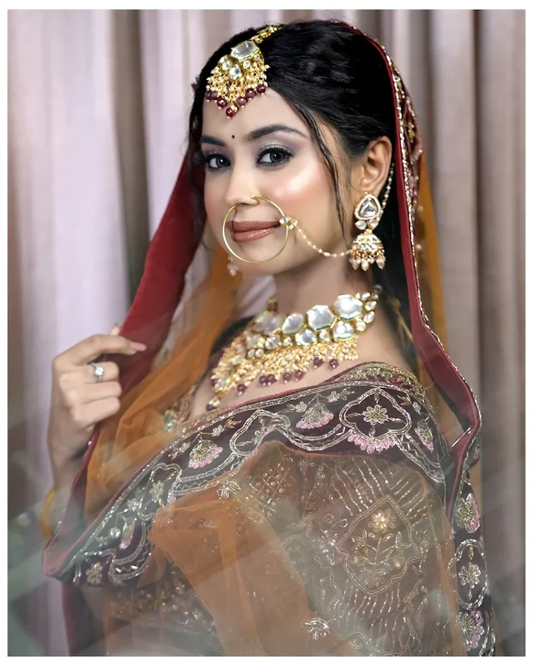 bride by Reet Makeup Artist Salon Jalandhar 768x960