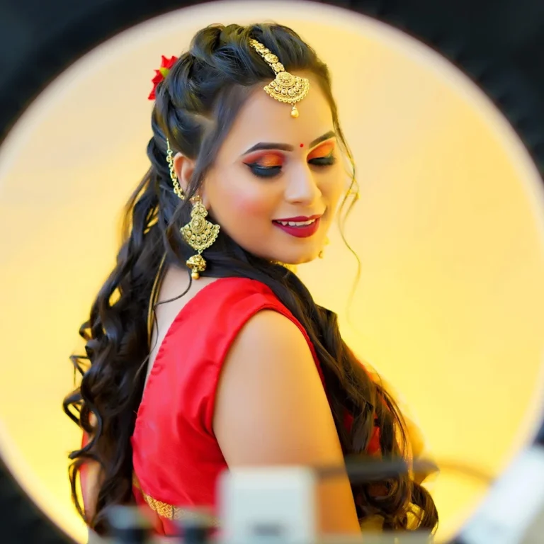 1st dream Shine Salon Panchkula party makeup 768x768