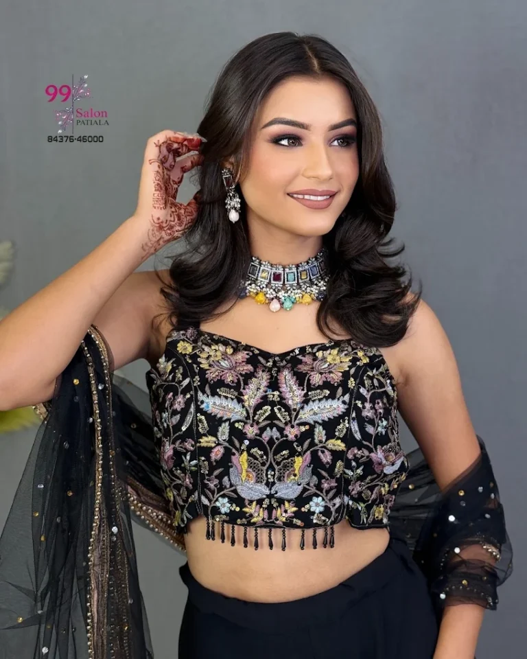 99 Salon Academy Patiala party makeup 768x960