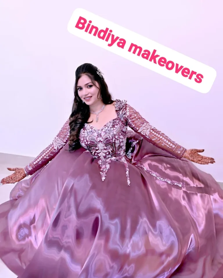 Bindiya Makeovers Karnal party makeup 768x954