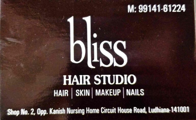 Bliss Hair Studio Ludhiana logo 768x468