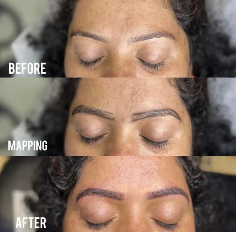 Diksha Makeovers Mohali brows 768x757