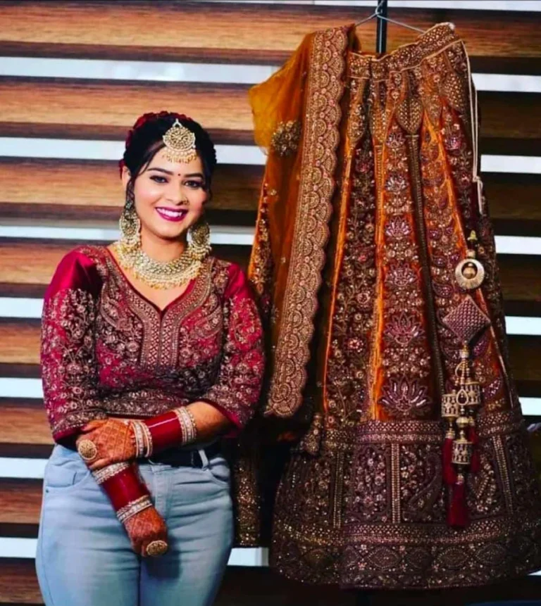 Elegant Salon Ambala bride 768x861