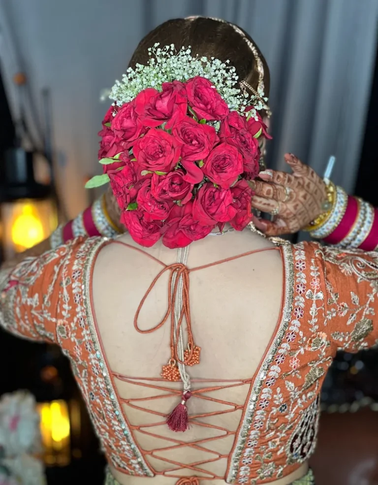 Harp Makeovers Unisex Salon ACademy Karnal bridal hairdo 768x985