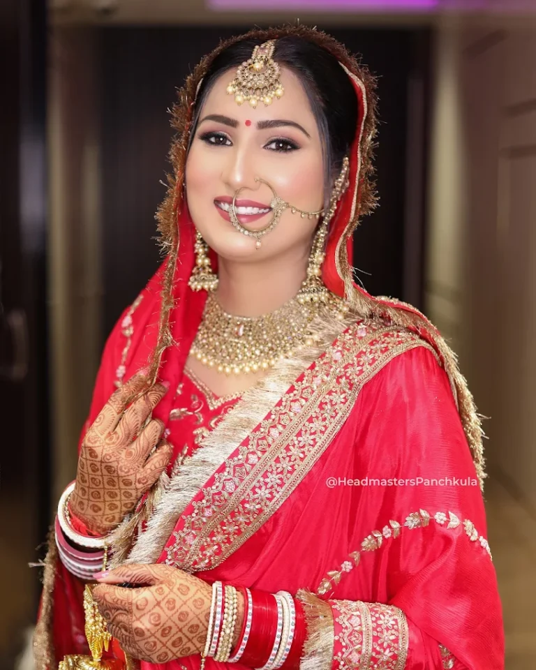 Headmasters Salon Panchkula bride 768x960