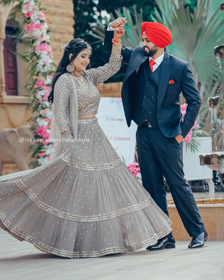 Headmasters Salon Panchkula engagement makeup 768x960