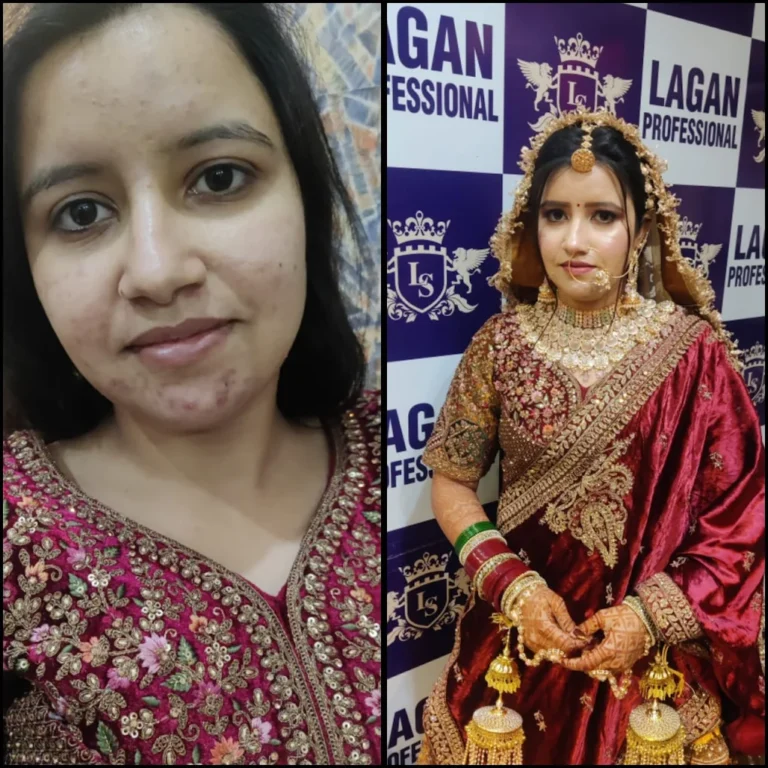 Lagan Professional Salon Karnal bride makeup 768x768