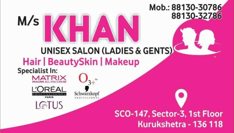 MS Khan Wig Hair Salon Kurukshetra logo 768x436