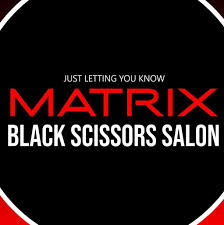 Matrix Black Scissors Unisex Salon Bathinda logo