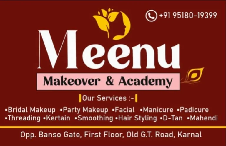 Meenu Makeover Academy Karnal logo 768x498