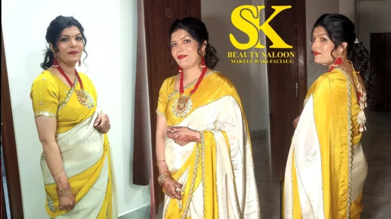 SK Beauty Salon Karnal party makeup 768x431