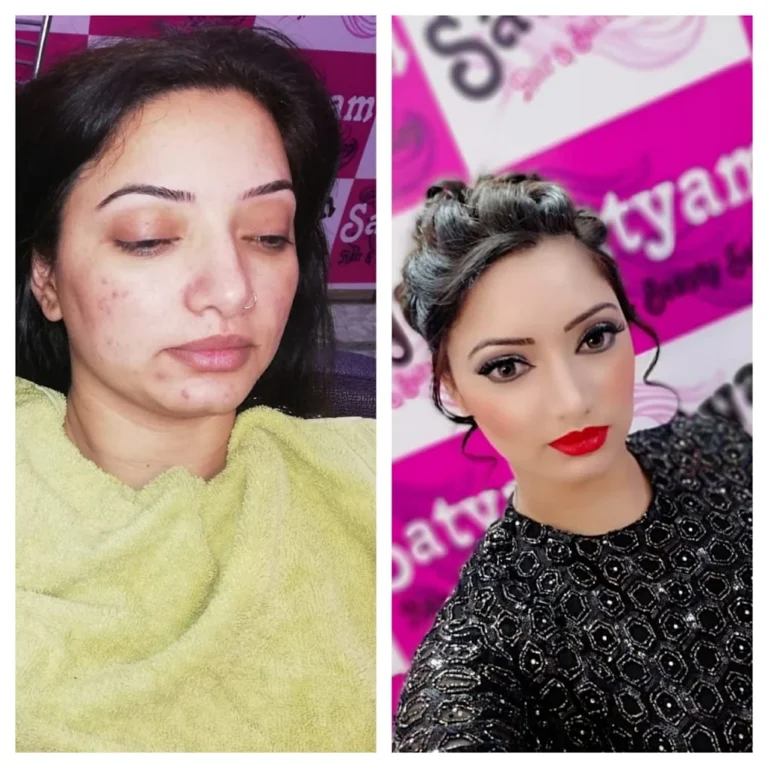 Satyam Hair Beauty Salon Kapurthala reception makeup 768x768