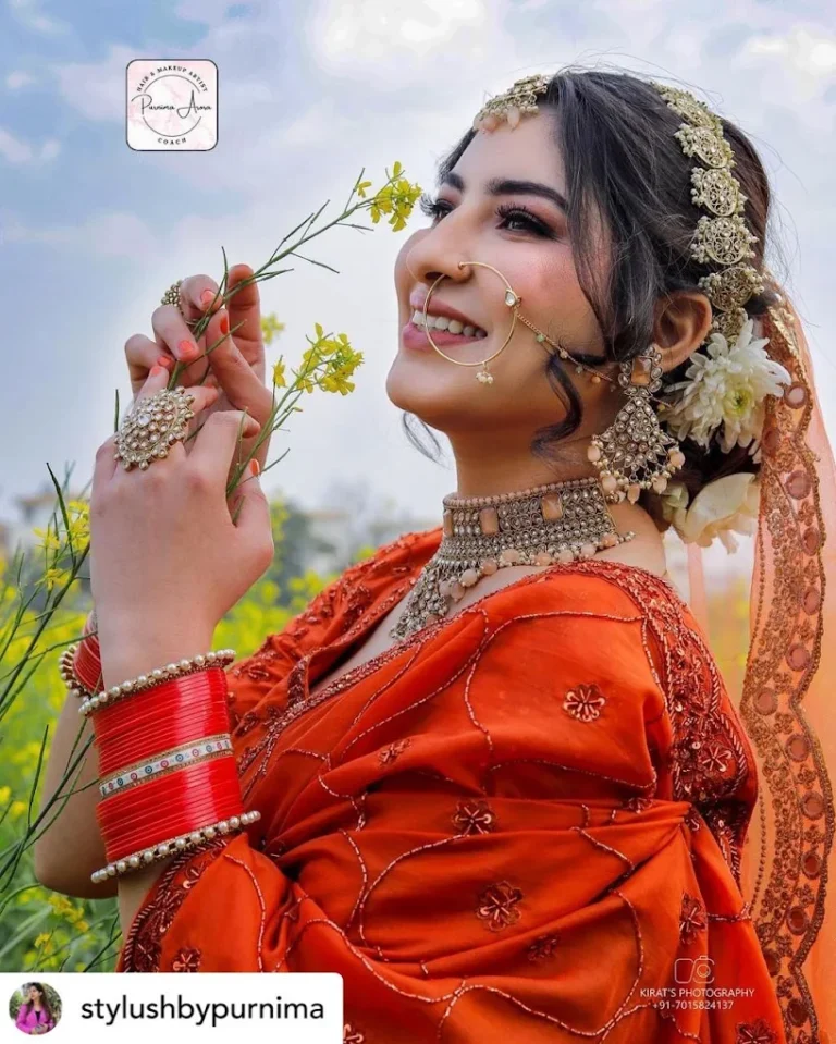 Stylush Salon Academy Karnal bridal makeup 768x959