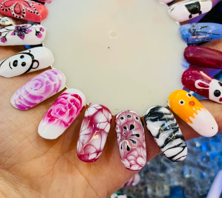 The Barber Shop By Masala Ambala nail art 768x684